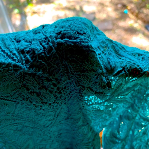REMAIN Lace Dress Turquoise size M - Picture 6 of 14